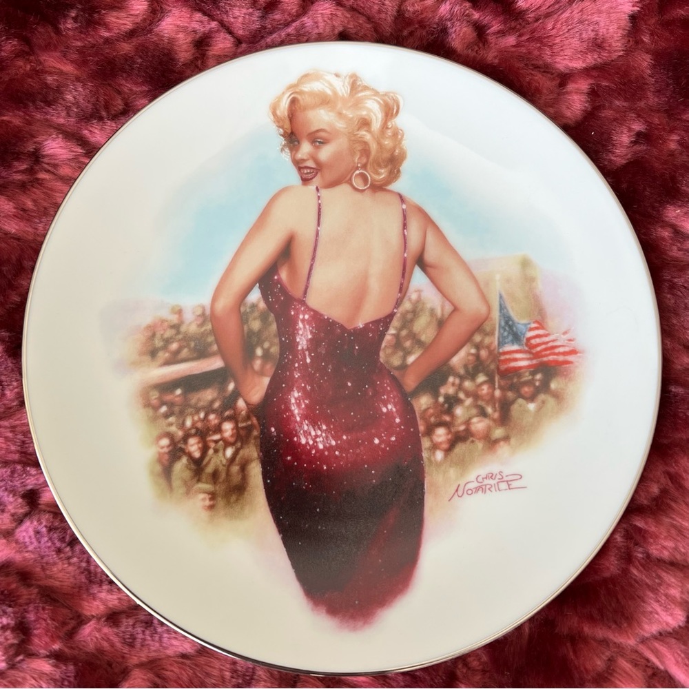 Vintage Delphi Marilyn Monroe ‘For Our Boys in Korea 1954’ Collectible Plate